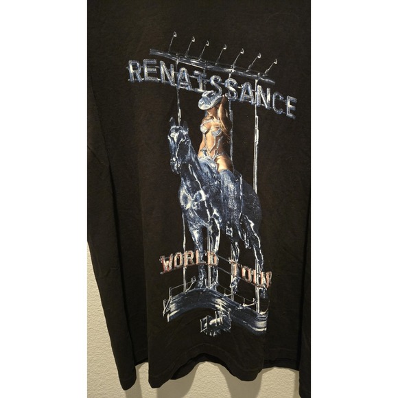 The Unbranded Brand Tops - Beyonce Renaissance World Tour Horse Cowboy Hat T-shirt Unisex XL Extra Large